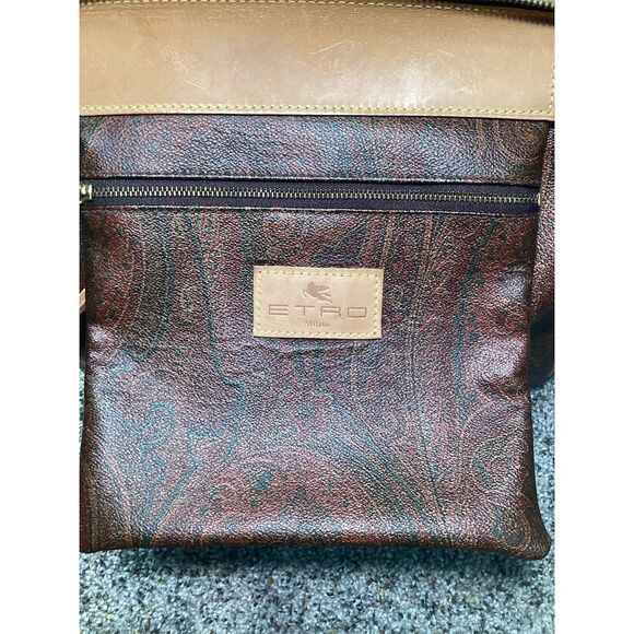 Vintage Etro Paisley Duffle Bag Multicolor Women's satchel crossbody - Picture 7 of 7